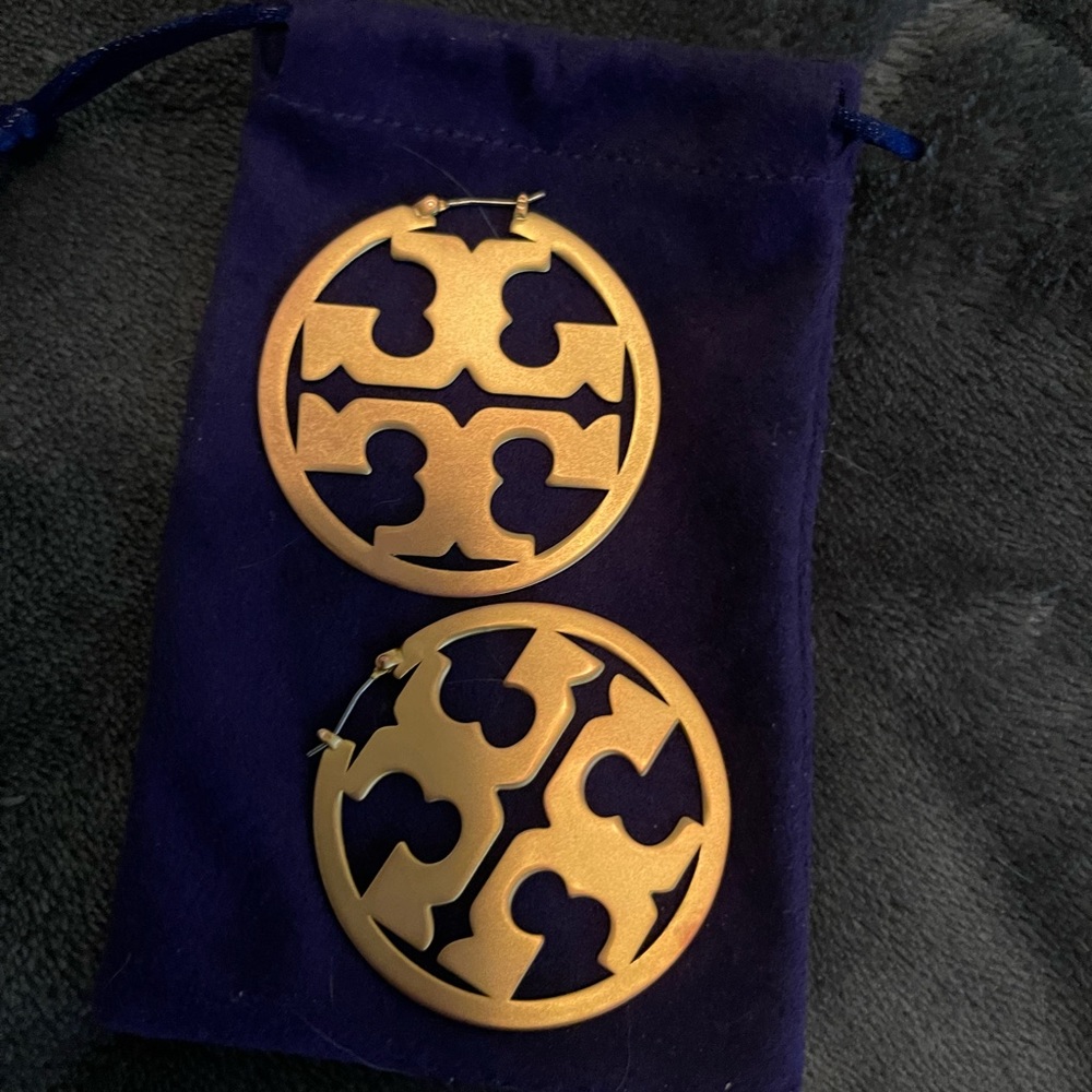 Tory Burch Logo Earrings